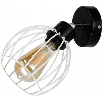 Nástěnné svítidlo Kinkiet LED Lampa KULA DRUCIANA BÍLÁ 1XE27