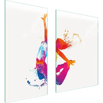 Kuchyňské prkénko Krájecí deska TMK ArtDeko sklo 2 ks