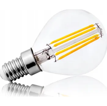 Žárovka LED žárovka E14 Filament 4W Edison G45 4000K KULIČKA