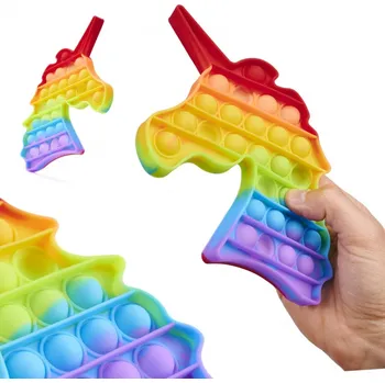 Obraz Hračka PUSH BUBBLE senzorická hračka jednorožec Pop It