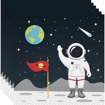 Papírový ubrousek Narozeninové ubrousky kosmos 33 cm 20 kusů