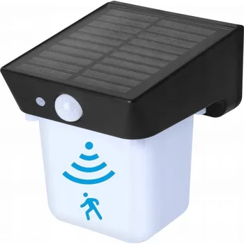 Venkovní osvětlení SOLÁRNÍ LAMPA LED FASÁDNÍ LAMPA S POHYBOVÝM A SOUMRAKOVÝM SENZOREM, NASTAVITELNÁ, IP54