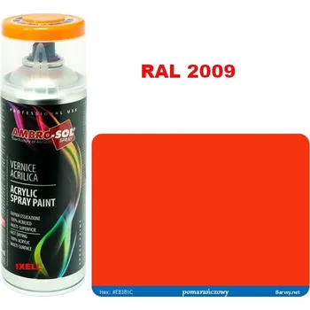 Barva ve spreji RAL 2009 oranžová LESK SPRAY 400ml profesionální řada HQ AMBROSOL 1233
