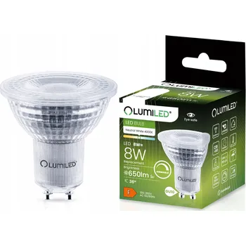 Žárovka LED žárovka GU10 8W 650lm Neutrální bílá Stmívatelná Energeticky úsporná