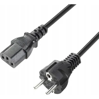 Napájecí kabel Napájecí kabel IEC C13 - zástrčka Adam Hall K3PKD0200 2 m