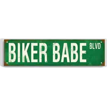 Obraz Cedule Biker Babe
