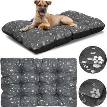 Pelíšek pro psa AIO Factory polštář pro psa šedý 120 cm x 80 cm