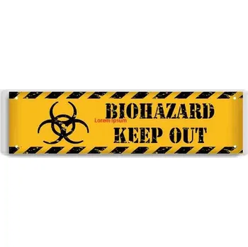 Obraz Cedule Biohazard Keep Out