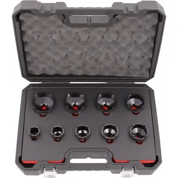 Klíč Sada 9ks nástrčných klíčů na drážkové matice KM4 - KM12 Quatros