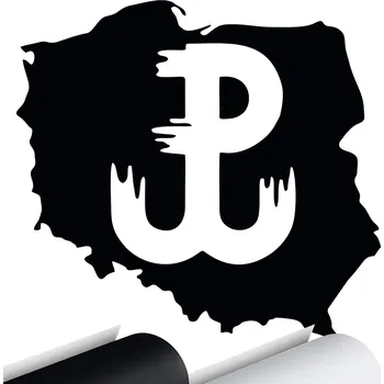 Samolepicí dekorace na vozidlo POLSKO BOJUJÍCÍ 1944 nálepka na auto Vlastenecká 14x13