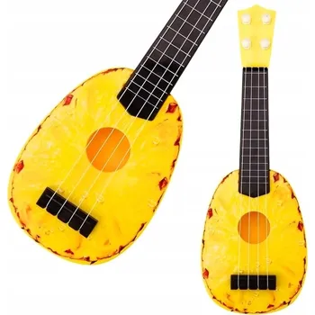 Hudební nástroj pro děti KYTARA PRO DĚTI UKULELE 36 CM HUDEBNÍ NÁSTROJ KYTARKA 4 STRUNNÁ