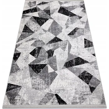 Koberec KOBEREC TULS 80x150 cm GEOMETRICKÝ antracit #D682