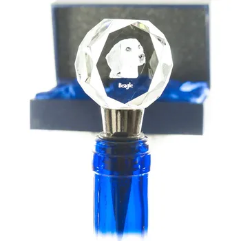 Personalizovaná zátka na láhev s motivem Beagle, zátka na víno s fotografií