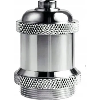 IP kamera SADA OBJÍMKA KRYT ŽÁROVKY LOFT CHROM STŘÍBRNÁ E27 S LÍMCEM