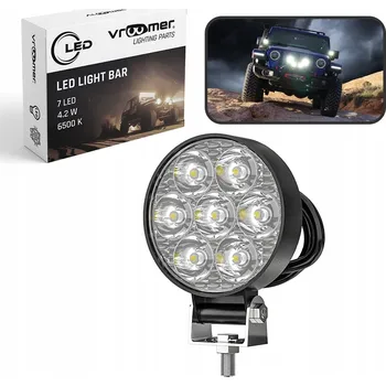 HALOGEN REFLEKTOR LED PRACOVNÍ LAMPA MINI 4,2W 7 diod OFFROAD LED BAR IP65