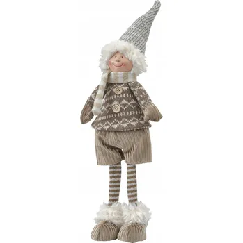 Obraz Vánoční skřítek chlapeček béžový 50 cm