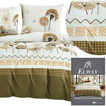 Povlečení Povlečení 200x220 3 dílů bavlněný satén 2x povlak na polštář 70x80 ELWAY komplet