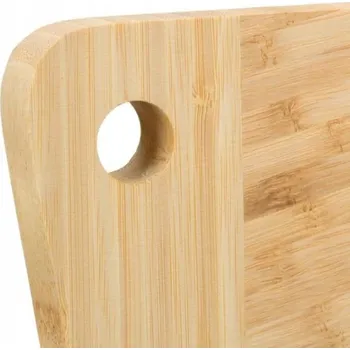 Kuchyňské prkénko Bambusové prkénko Relaxdays závěsné masivní dřevo 38x18x2 cm Premium