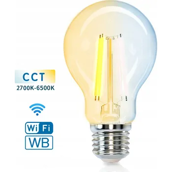 Žárovka LED žárovka FILAMENT E27 A60 6W Smart WiFi s nastavitelnou teplotou bílé (WB)