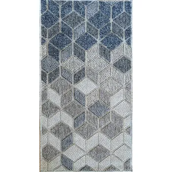 Koberec Koberec provázkový smyčkový 120x170 cm, plochý tkaný pro venkovní i vnitřní použití, boho styl