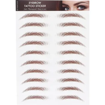 Barva na řasy a obočí Profesionální voděodolná nálepka tetování na obočí