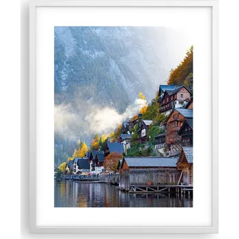 Obraz Obraz plakát v bílém rámu 40x50 krajina, plakáty do obýváku