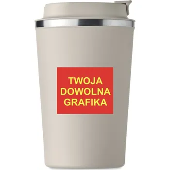 Termohrnek Termohrnek Premium s VLASTNÍ GRAFIKOU, potiskem fotky - BÉŽOVÝ KT_176