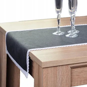 Prostěradlo Běžec na stůl odstíny šedé 220 x 40 cm