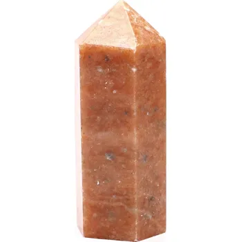 Drahý kámen Magieprirody.cz Obelisk Sluneční kámen špice 85 g - 6,8 cm #D237