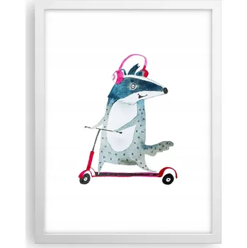 Obraz Obraz plakát v bílém rámu do obýváku 30x40 dětské plakáty na zeď