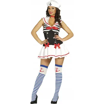 Karnevalový kostým Kostým kapitánky lodi, námořnický styl, S