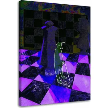 Obraz Žena v červených šatech na pozadí rosy 50x50