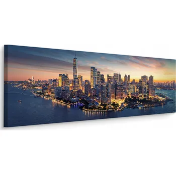 Obraz Obraz Na Plátně Canvas do kanceláře MANHATTAN NY Panorama 145x45