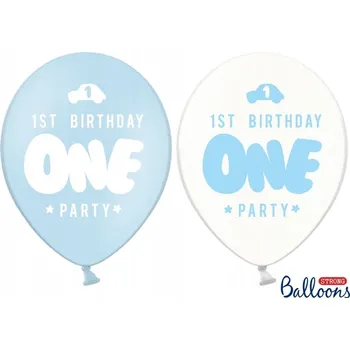 Balónek Balónky klasické Partydeco 6 ks modré