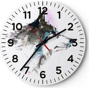 Hodiny Kuchyňské nástěnné hodiny 30x30 Abstrakce Moderní skleněné hodiny Tiché