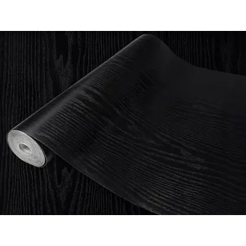 Tapeta Dýha na skříňky Dveře DIY Dřevo Černá Fólie Samolepicí Lepicí fólie