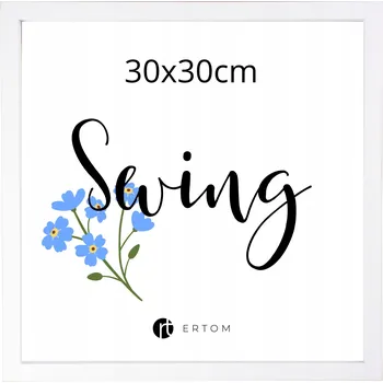 Obraz Rámeček na fotografii 30x30 bílý moderní skandinávský MDF