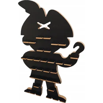 Knihovna Regál Moliland 33 x 3,4 x 52 cm černý