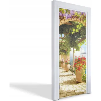 Fototapeta Ozdobná fólie na dveře skříně nebo nábytek Středomořská zahrada 75x205 cm