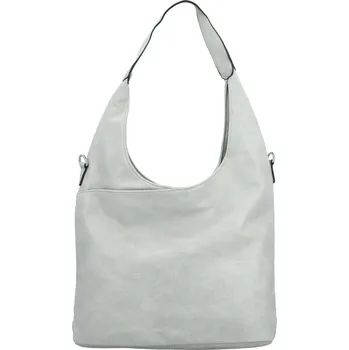 Módní dámská koženková kabelka na rameno Marwis, šedá