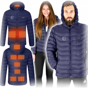 Moto bunda VYHŘÍVANÁ BUNDA USB DÁMSKÁ PÁNSKÁ PŘECHODNÁ ZATEPLENÁ PODZIMNÍ LEHKÁ M