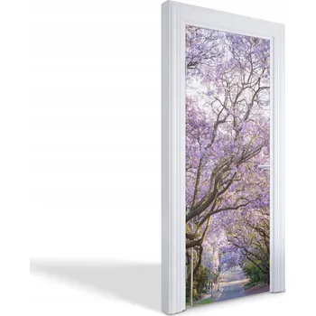Obraz Dekorativní samolepka maskující na dveře skříně nábytku Aleja jacarandá 75x205 cm