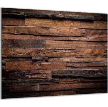 Obraz SKLENĚNÁ OCHRANNÁ DESKA NA SPORÁK 60x52 DŘEVO 7v1