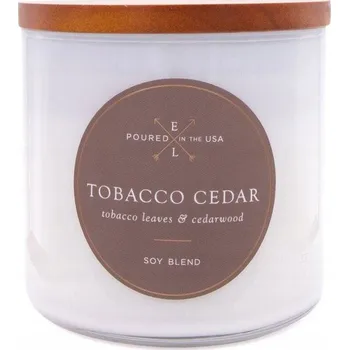 Svíčka Sójová vonná svíčka pro muže s dřevěným knotem – vůně tabáku Colonial Candle