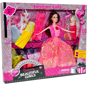 Panenka Šatník pro panenku a panenka Nobo Kids