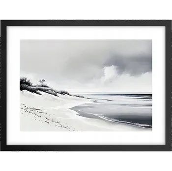 Obraz Obraz plakát v černém rámu do obýváku 40x30 písečné duny foto plakáty na zeď