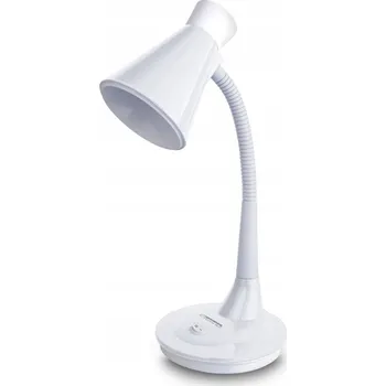 Lampička Školní stolní lampička bílá, nastavitelná, LED
