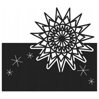 Party dekorace JMENOVKY NA STŮL HVĚZDA ČERNÉ 8X8 CM 6 KS NA PÁRTY