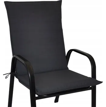 Podsedák Polstr na křeslo z tahokovu UNI - látka tmavě šedý melír