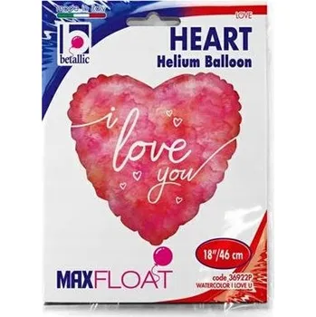 Balónek Fóliový BALÓNEK SRDCE růžové I LOVE YOU srdíčko